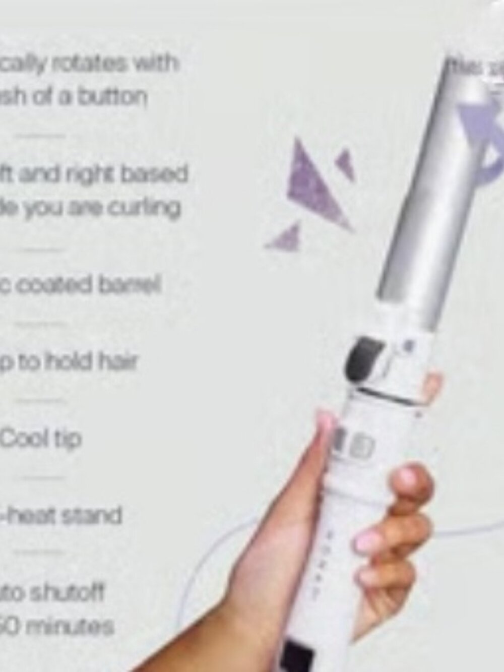 New In Box,Monat Global Perfect Wave Rotating Curling Iron w Glove